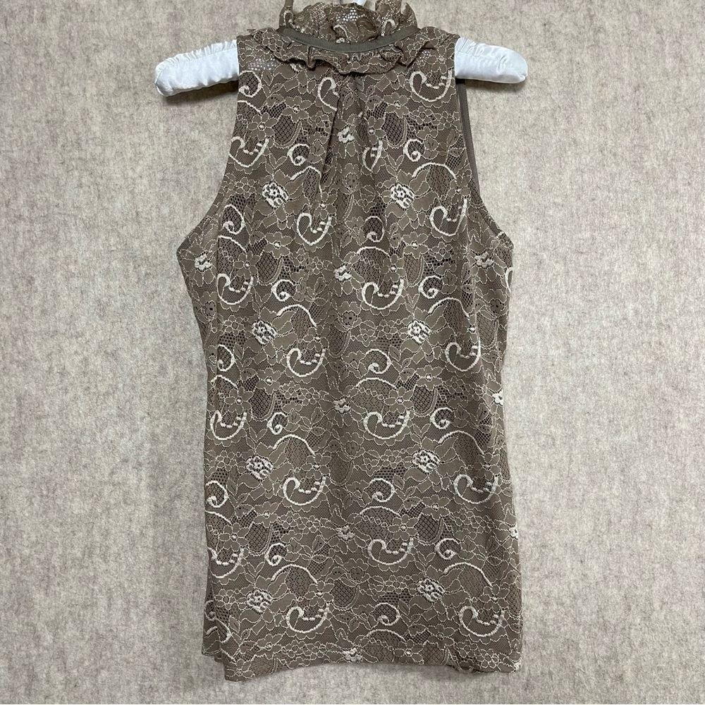 Women's INC International Concepts Lace Halter Button Down Top - Picture 7 of 9